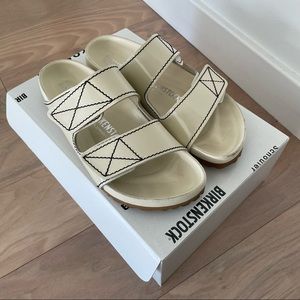 Proenza Schouler x Birkenstock Arizona Sandals Ecru